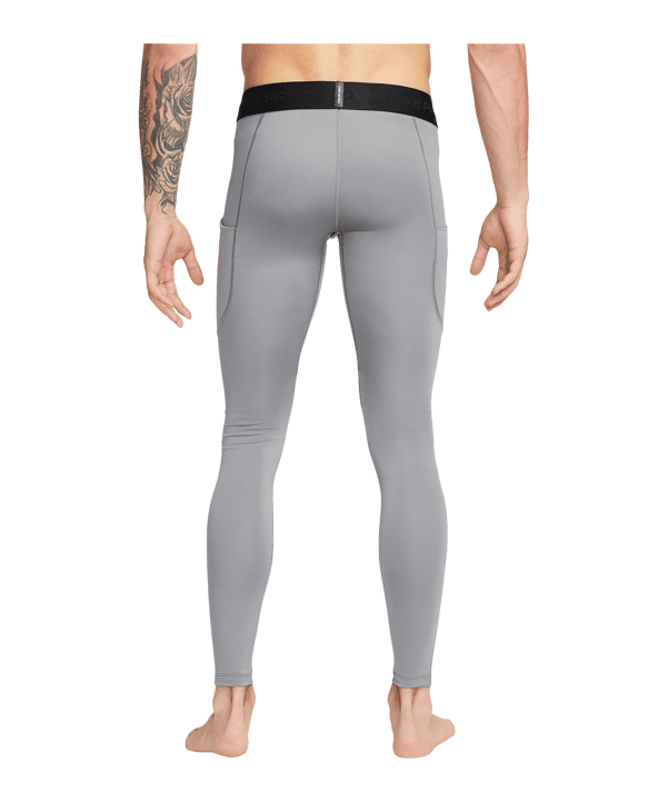 Nike Pro Training Tight Grau Schwarz F084 - grau