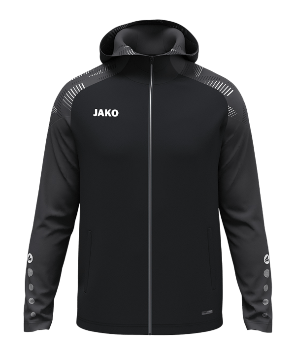 JAKO Sonic Kapuzenjacke Damen Schwarz F801 - schwarz