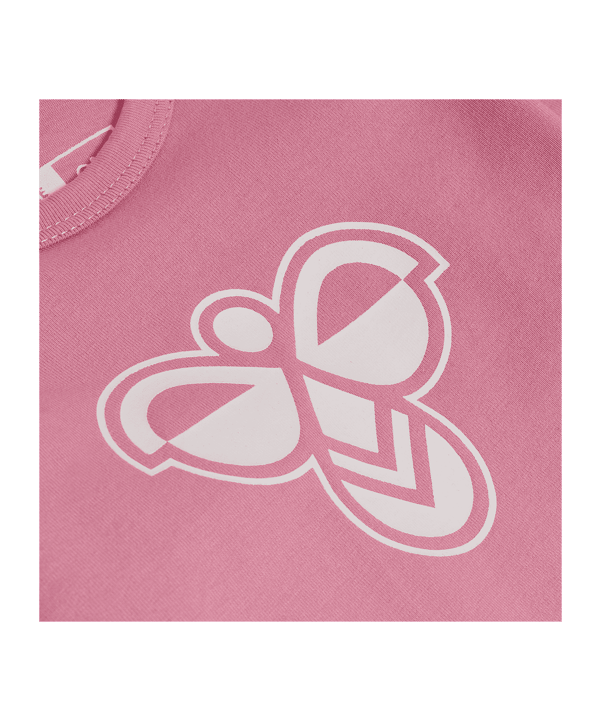 Hummel Mini Logo Body L/S Anzug Kids Rosa F3203 - rosa