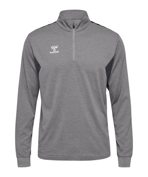 Hummel hmlAUTHENTIC HalfZip Sweatshirt Grau F2006 - grau