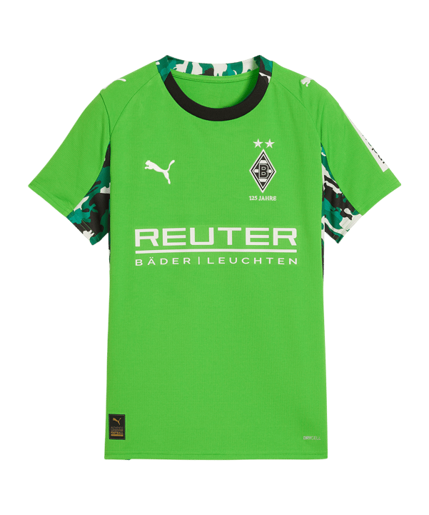 PUMA Borussia Mönchengladbach Trikot Away 2025/2026 Kids Grün F02 - gruen
