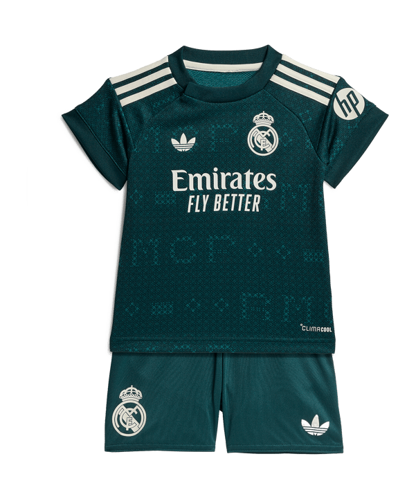 adidas Real Madrid Trikot Set Away 2026/2027 Kids Grün - gruen