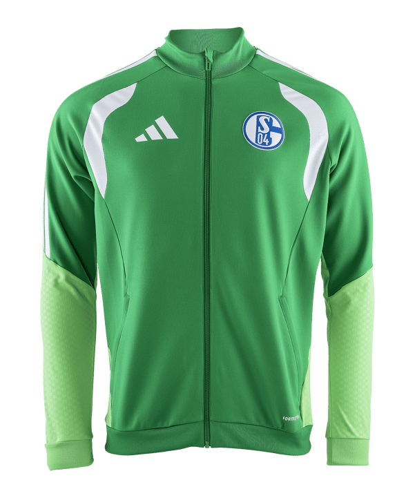 adidas FC Schalke 04 Team Trainingsjacke Grün - gruen
