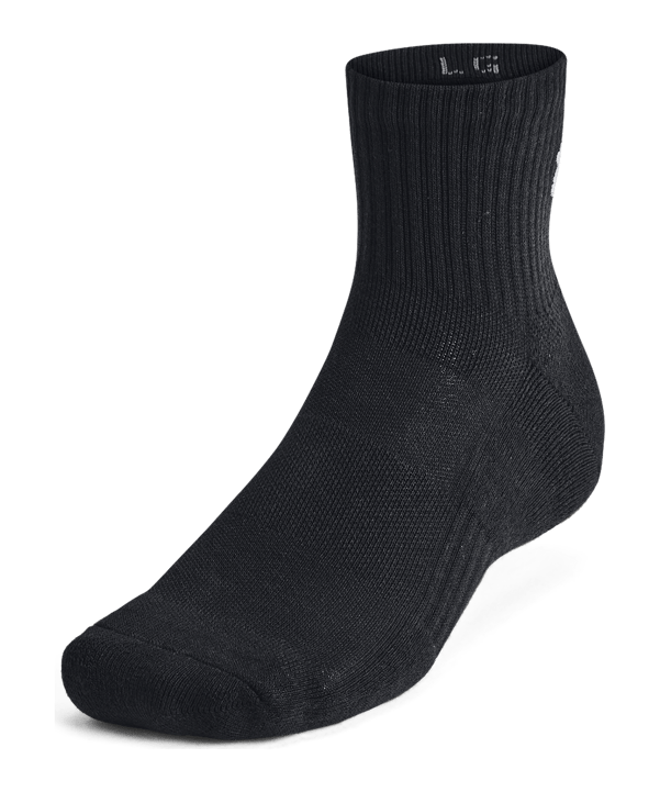 Under Armour TC Quarter 3er Pack Socken Schwarz Schwarz F001 - schwarz