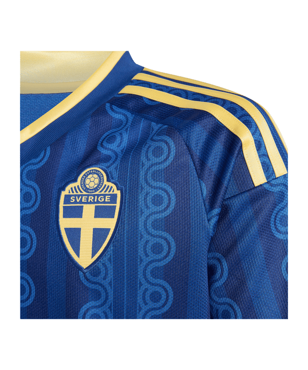adidas SvFF Schweden Trikot Away WM 2026 Kids Blau - blau