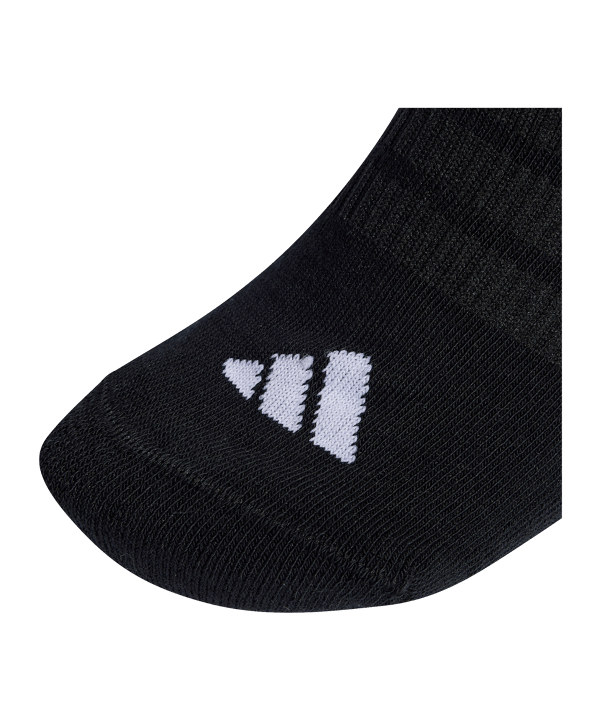 adidas Essentials Low 3er Pack Socken Schwarz - schwarz