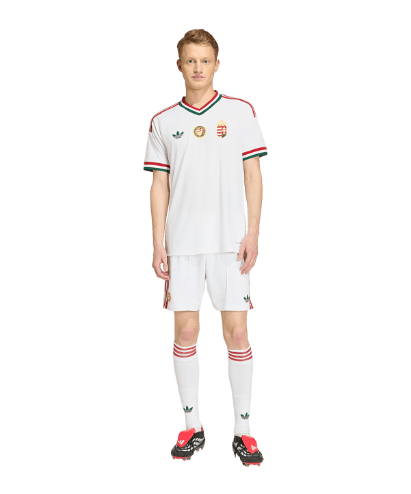 adidas MLSZ Ungarn Authentic Trikot Away WM 2026 Weiß - weiss