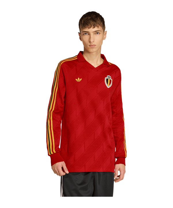 adidas RBFA Belgien Bringback 1986 Trikot Home Rot - rot