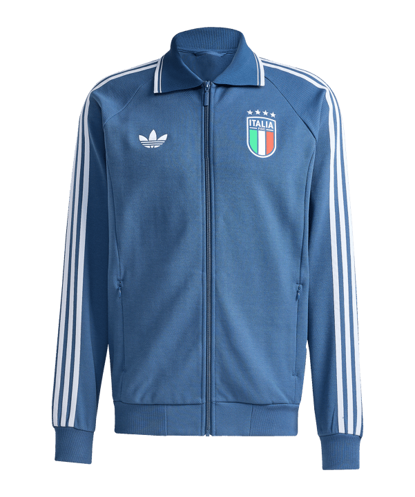 adidas FIGC Italien Anthem Jacke Blau - blau
