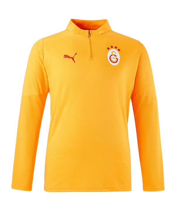 PUMA Galatasaray Istanbul 1/4 Training Zip Top Sweatshirt Gelb F202 - gelb
