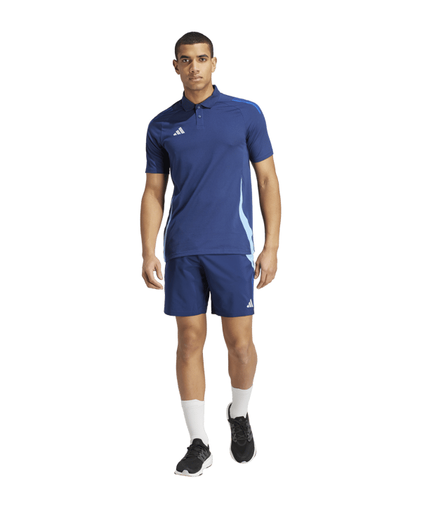 adidas Tiro 24 Competition Poloshirt Blau - blau