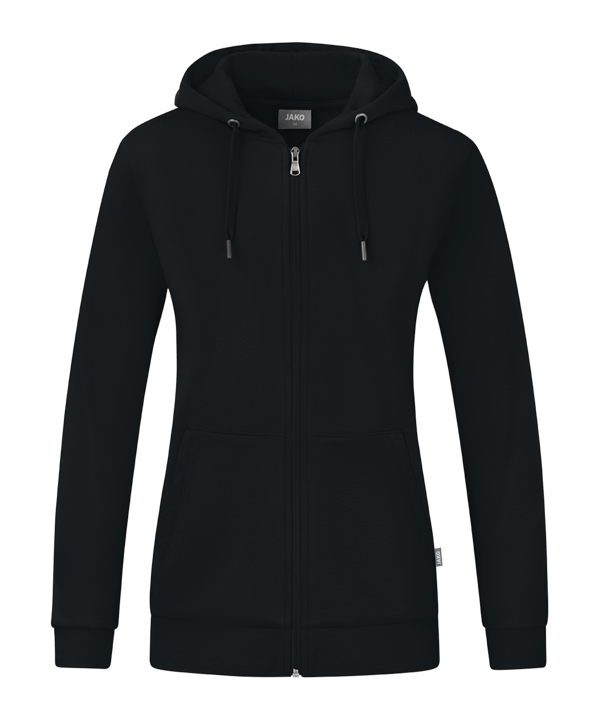 Jako Organic Kapuzenjacke Damen Schwarz F800 - schwarz
