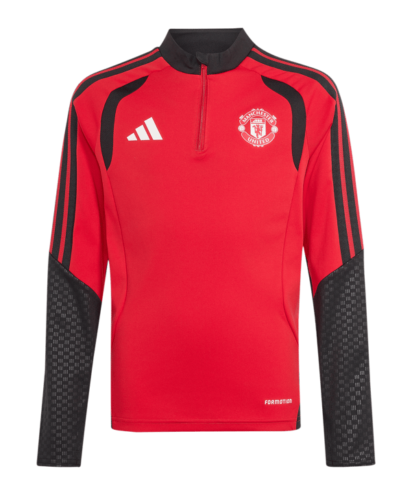 adidas Manchester United Tiro Sweatshirt Kids Rot - rot