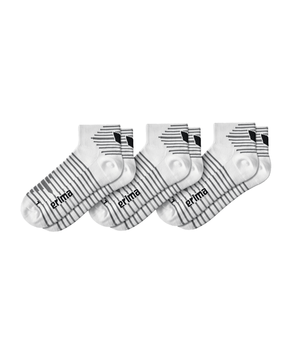 Erima 3-Pack Kurzsocken Weiss - weiss