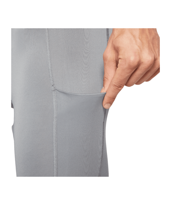 Nike Pro Training Tight Grau Schwarz F084 - grau