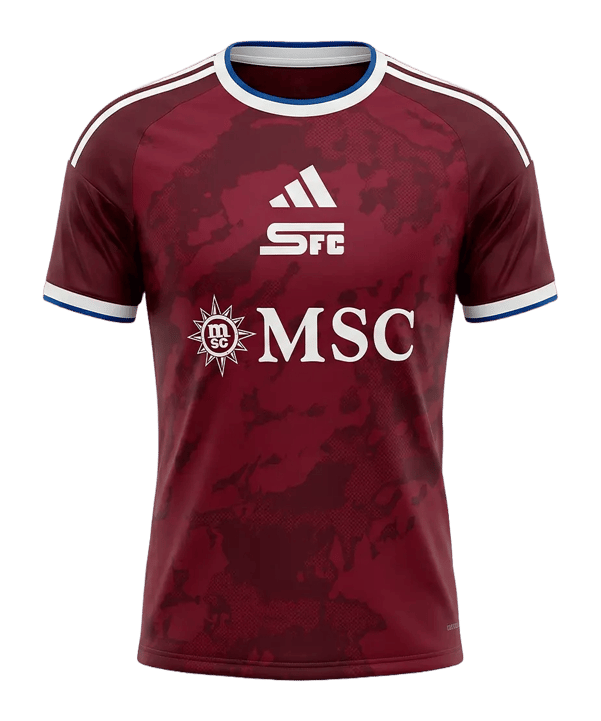 adidas SFC Servette FC Custom Trikot Home 2026/2027 Kids Rot - rot
