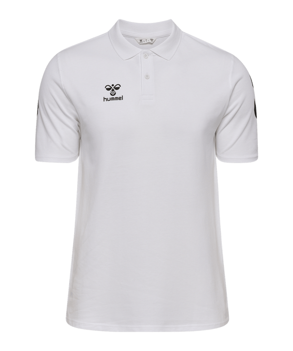 Hummel Go 2.0 Chevron Polo Weiß F9001 - weiss