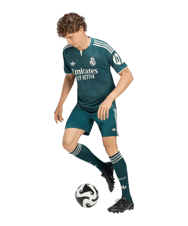 adidas Real Madrid Authentic Trikot Away 2026/2027 Grün - gruen