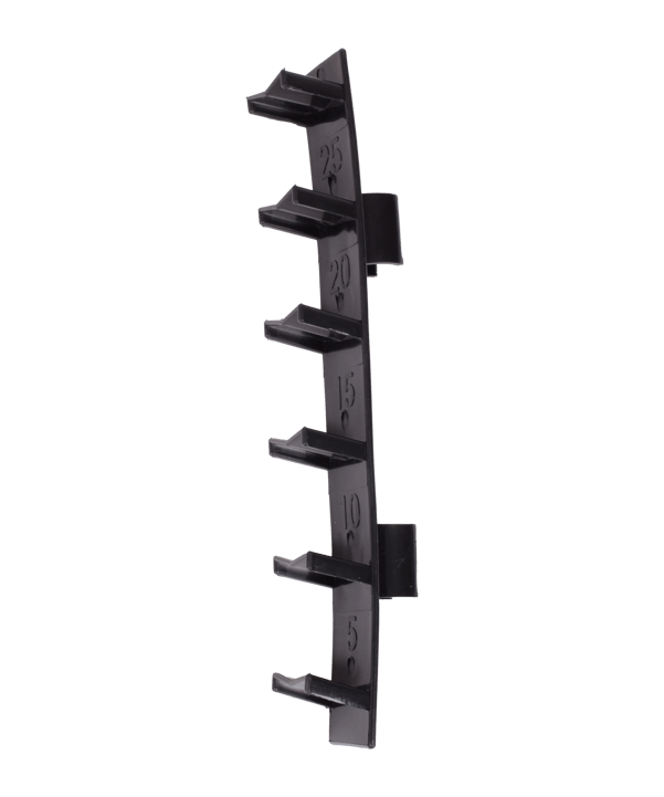 Cawila Hürdenadapter für Trainingsstangen mit 25mm Durchmesser Schwarz - schwarz