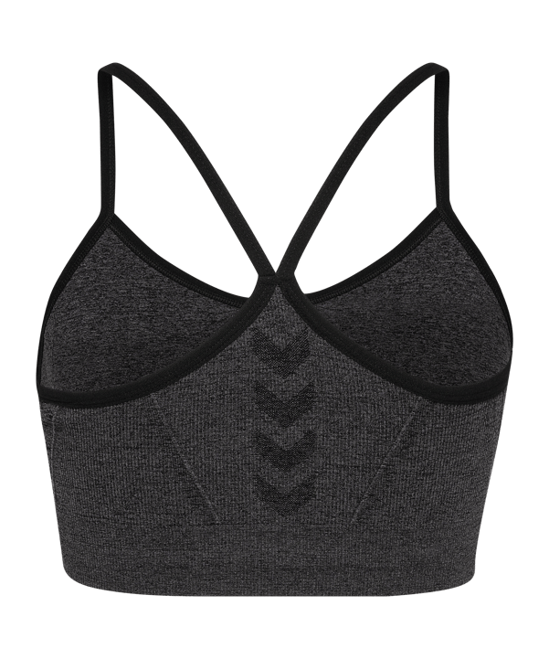 Hummel CI Seamless Scrunch Sport-BH Damen Schwarz F2508 - schwarz