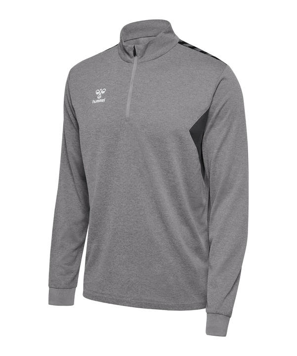 Hummel hmlAUTHENTIC HalfZip Sweatshirt Grau F2006 - grau