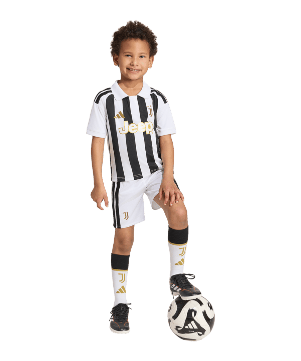 adidas Juventus Turin Trikot Set Home 2026/2027 Kids Weiß - weiss
