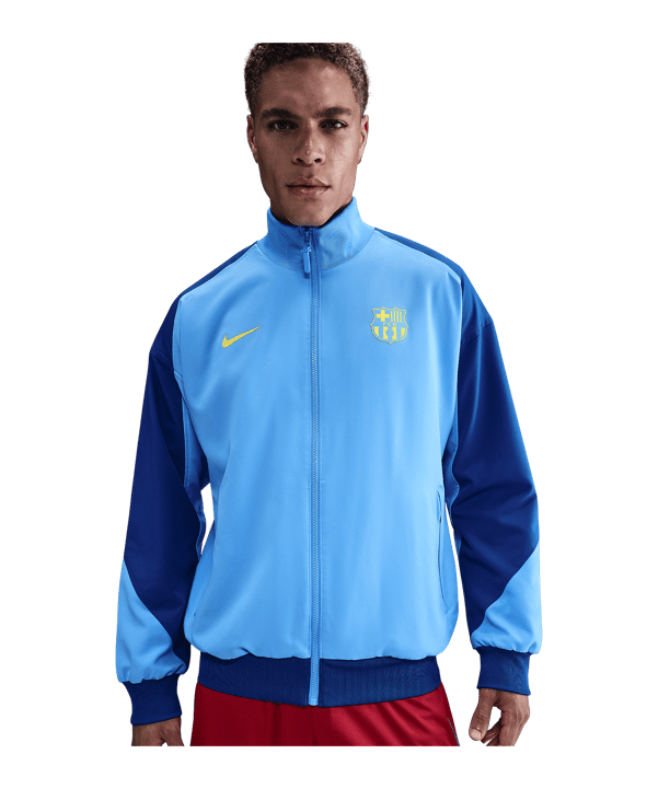 Nike FC Barcelona Strike Anthem Jacke Blau F412 - blau