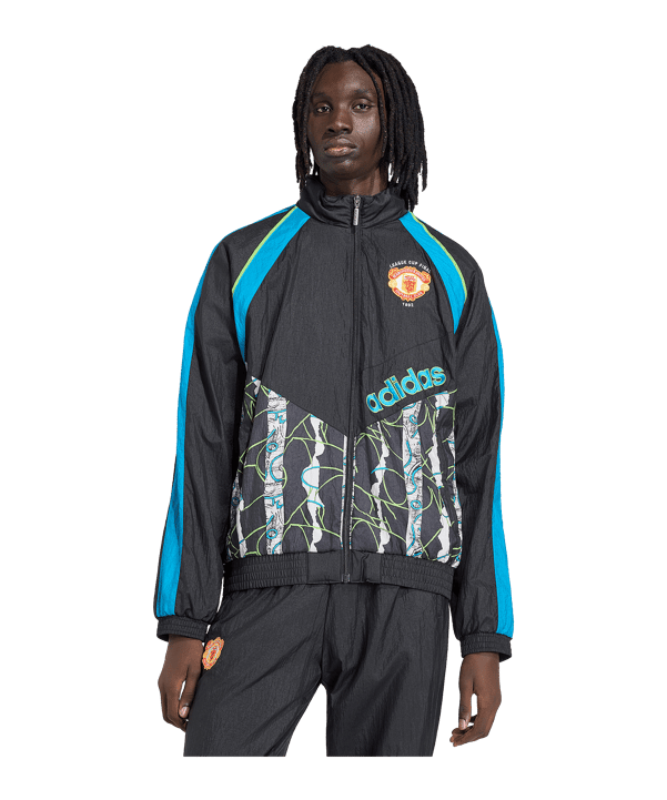 adidas Manchester United 90 Jacke Schwarz - schwarz