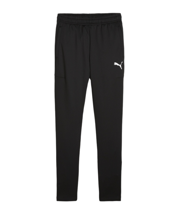 PUMA teamGOAL Slim Trainingshose Kids Schwarz Weiss F03 - schwarz