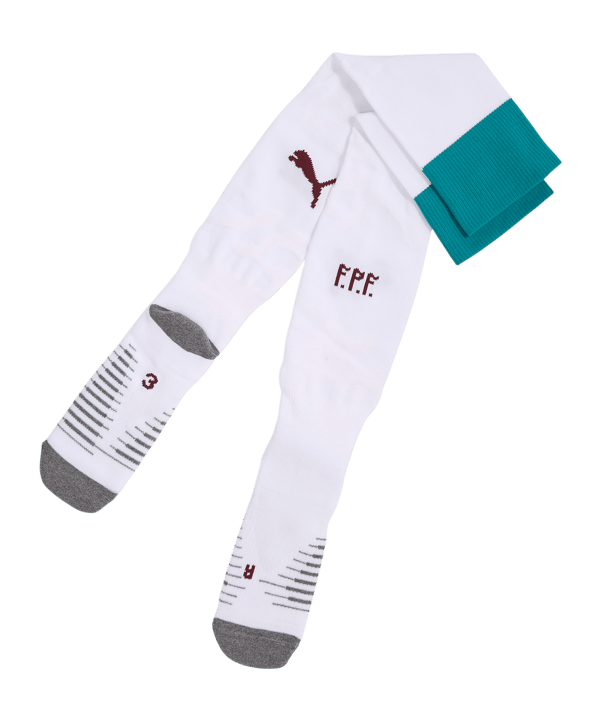 PUMA FPF Portugal Striped Strumpfstutzen Away WM 2026 Weiß F02 - weiss