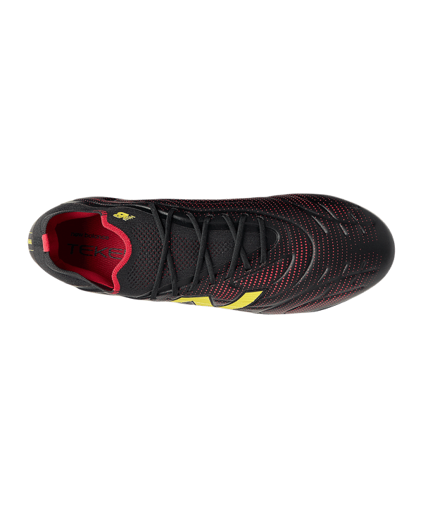 New Balance Tekela Elite Low v5 FG Live Wire Schwarz - schwarz