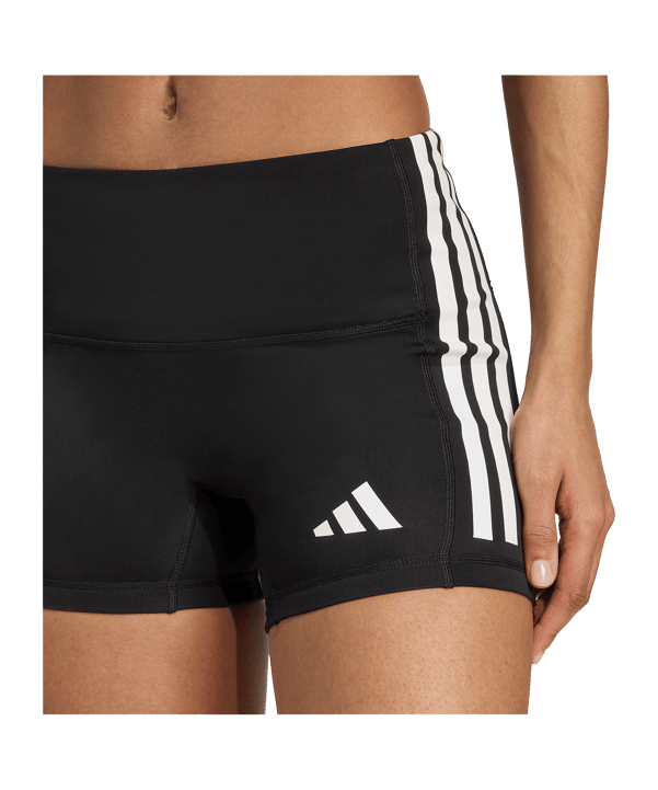 adidas Volleyball 3 Stripes 4" Short Damen Schwarz - schwarz