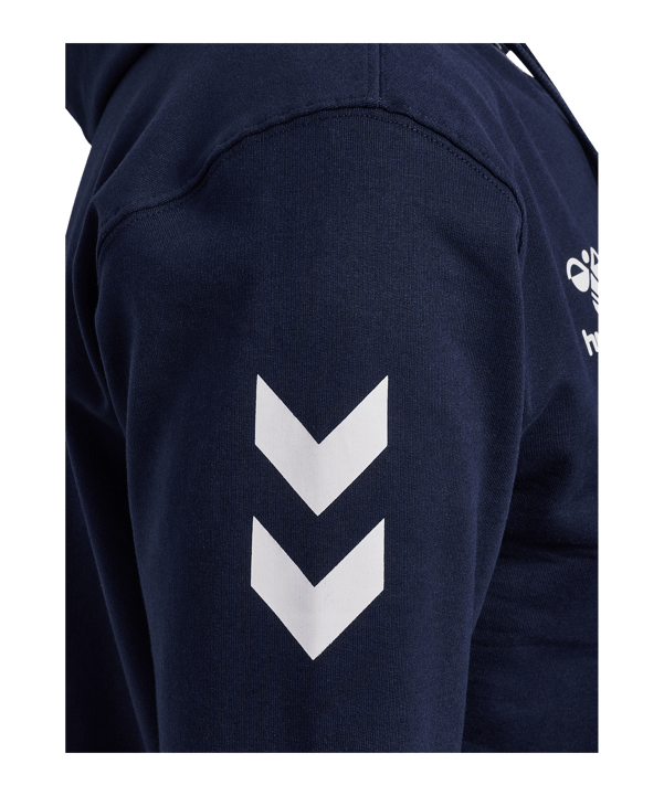 Hummel Go 2.0 Chevron Kapuzenjacke Blau F7026 - blau
