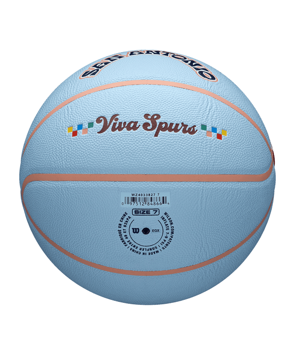 Wilson NBA Team City Collektor SAN SPUR Ball 2024 Blau - blau