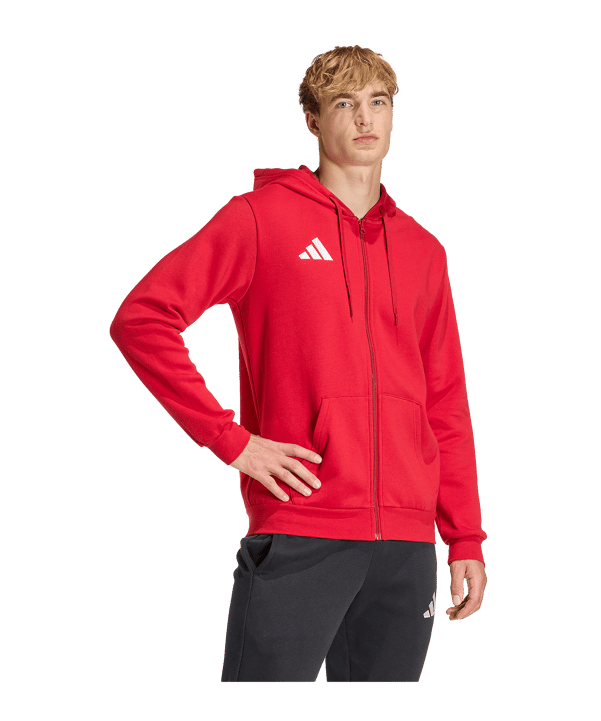 adidas Entrada 26 Kapuzenjacke Rot - rot