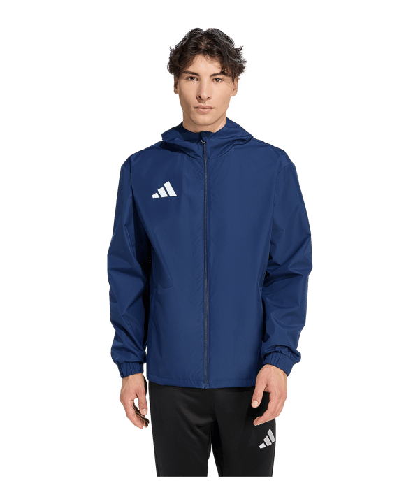 adidas Entrada 26 Regenjacke Dunkelblau - blau