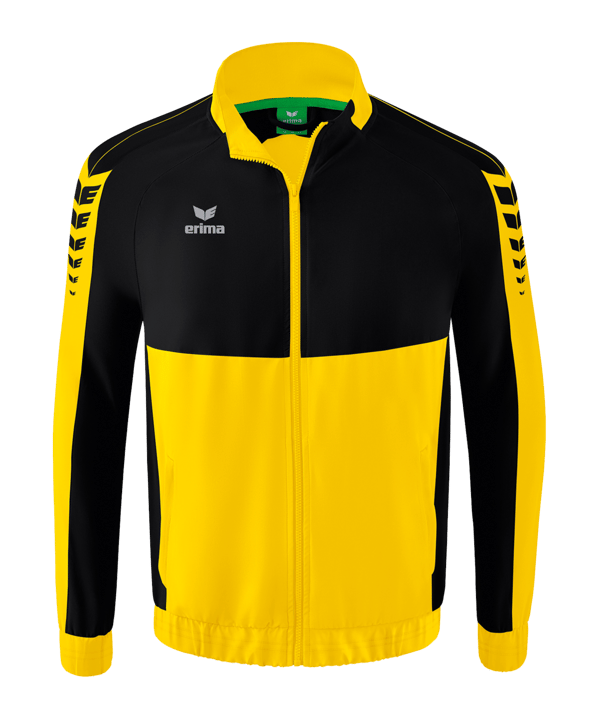 Erima SIX WINGS Präsentationsjacke Gelb Schwarz - gelb