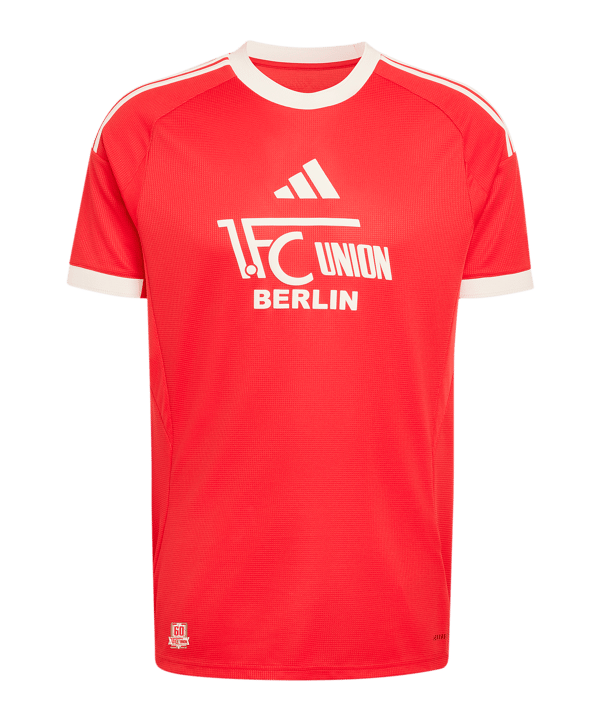adidas 1. FC Union Berlin 4th Trikot 2025/2026 Jersey White - rot