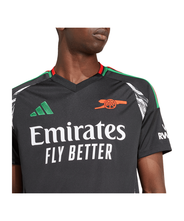 adidas FC Arsenal London Trikot Away 2024/2025 Schwarz - schwarz