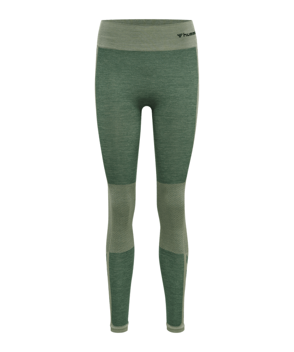 Hummel hmlCLEA Mid Waist Leggings Damen F6465 - gruen