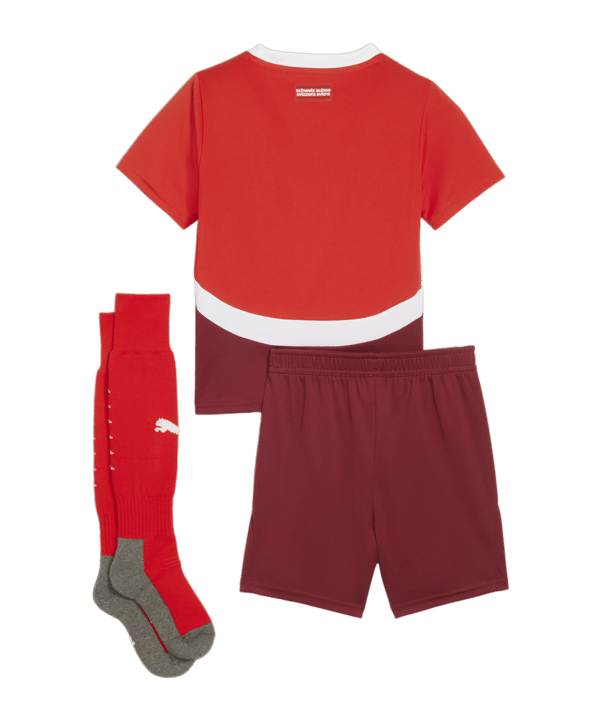 PUMA Schweiz Minikit Home EM 2024 Rot F01 - rot