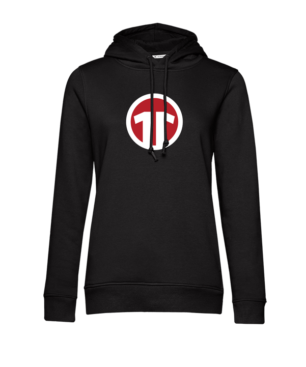 11teamsports Logo Hoody Damen Schwarz - schwarz