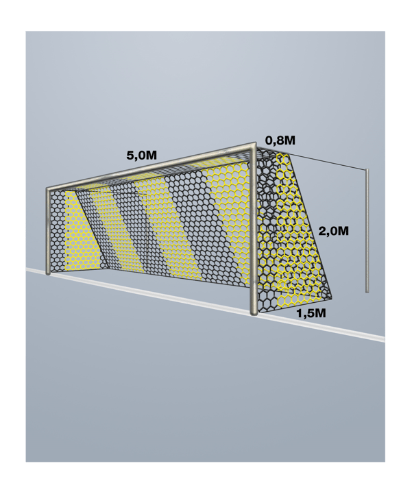Cawila Tornetz HEXA 5,15x2,05m | Tiefe 0,8x1,5m - gelb