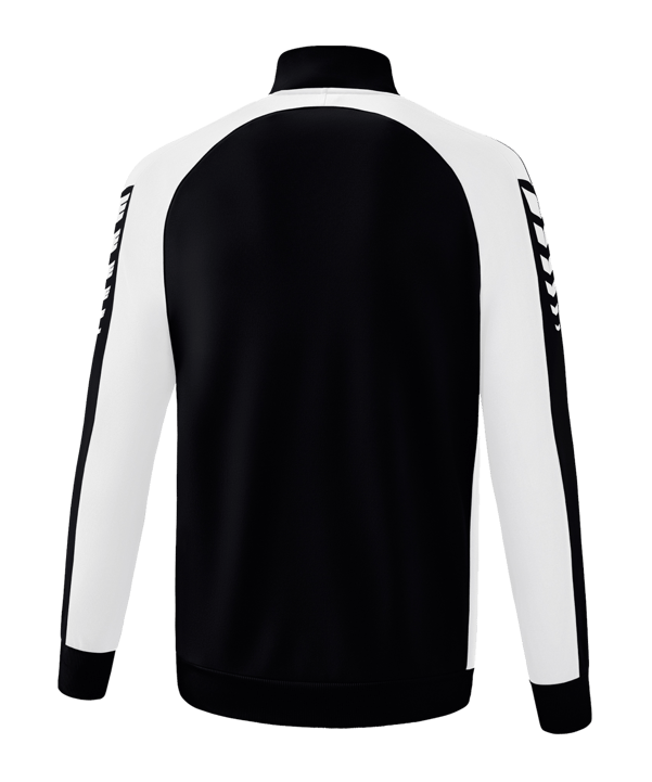 Erima Six Wings Worker Jacke Kids Schwarz Weiss - schwarz