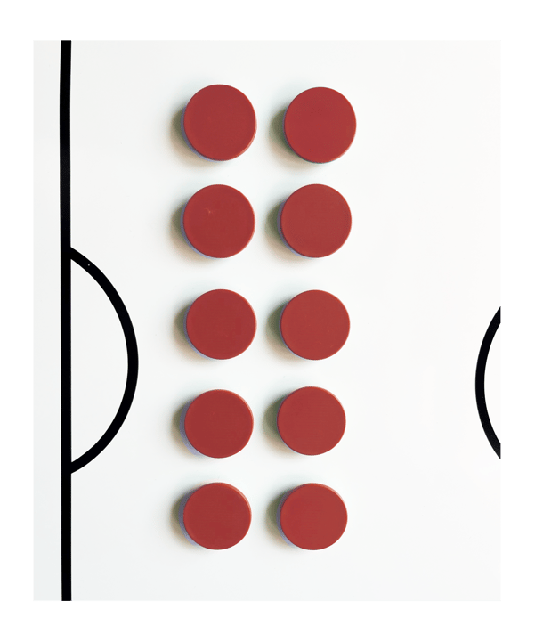 BFP TOP COACH Rundmagnet 10er Set 30mm Rot - rot