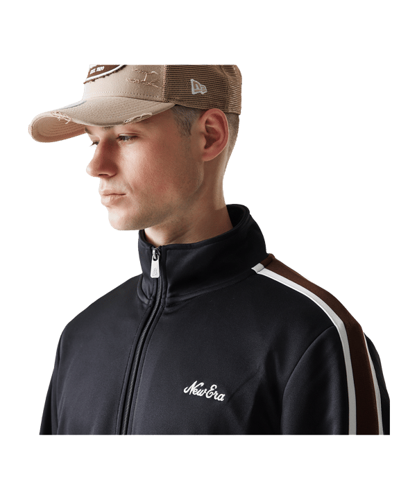 New Era Ne Script Track Jacke Schwarz - schwarz