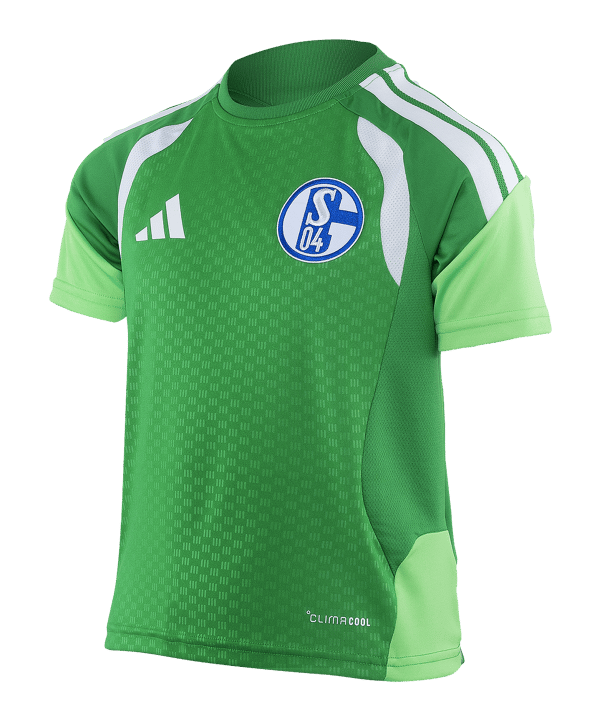 adidas FC Schalke 04 Team Trainingsshirt Kids Grün - gruen