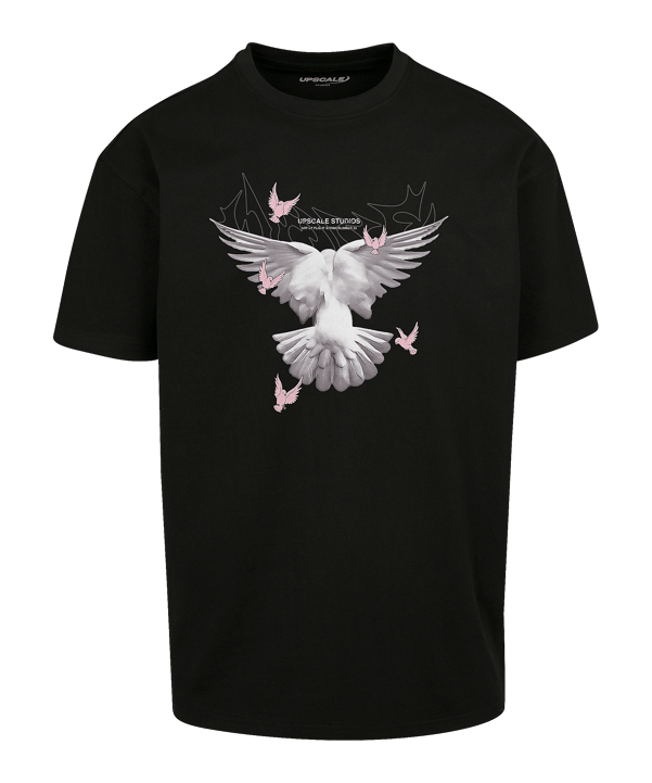 Mister Tee Doves Oversized T-Shirt Schwarz - schwarz