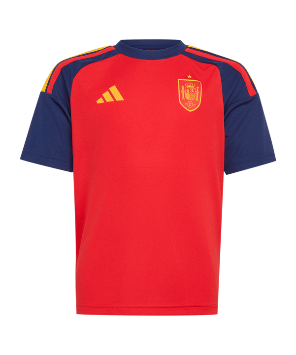 adidas FEF Spanien Fan Trikot Home WM 2026 Kids Rot - rot