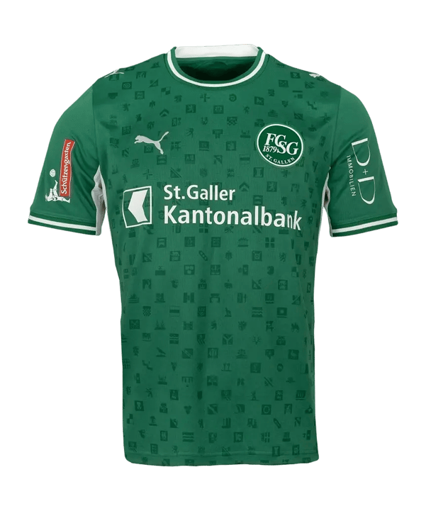 PUMA FC St. Gallen 1879 Trikot Home 2026/2027 Kids Grün F01 - gruen